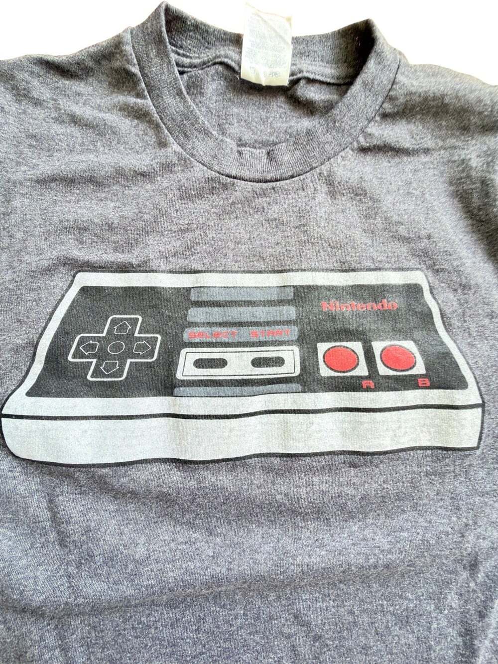 Vintage 90s Nintendo NES Controller T-Shirt Changes Made In USA Graphic Tee L